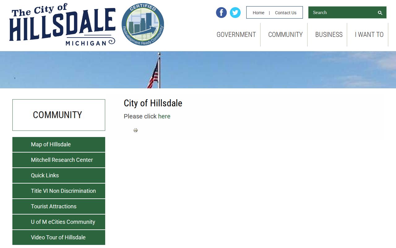 Hillsdale city hall location for city warrant records questions